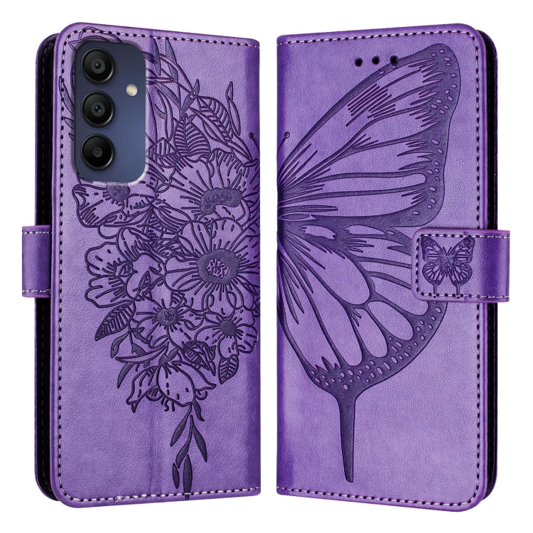 For Samsung Galaxy A16 5G Embossed Butterfly Leather Phone Case