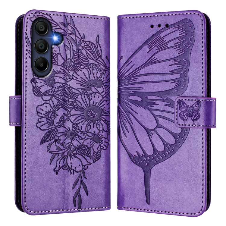 For Samsung Galaxy A26 5G Global Embossed Butterfly Leather Phone Case