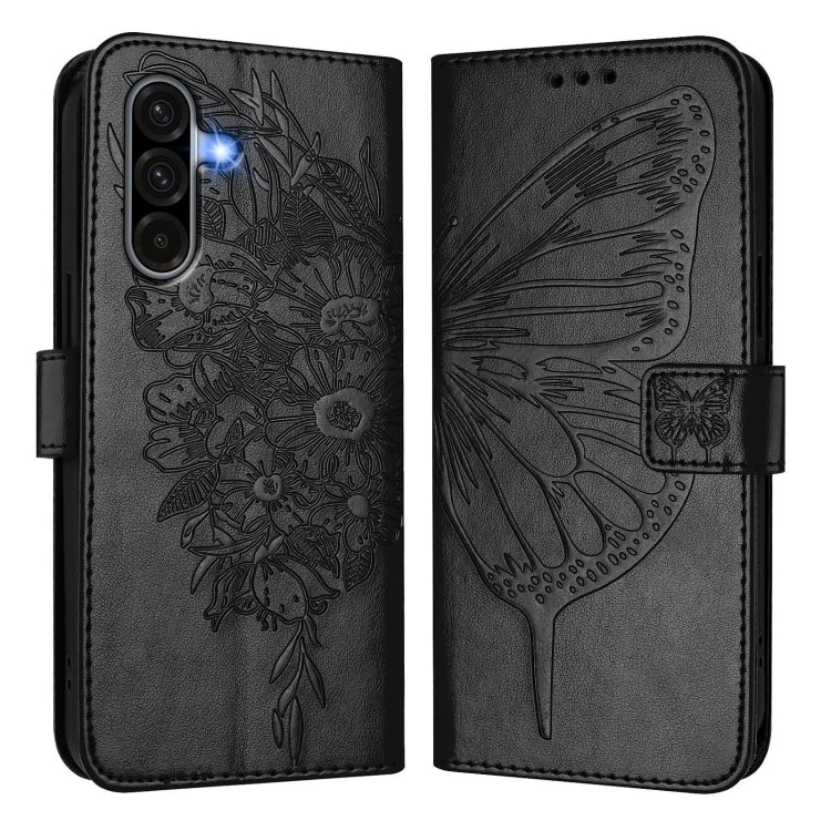 For Samsung Galaxy A56 5G Global Embossed Butterfly Leather Phone Case