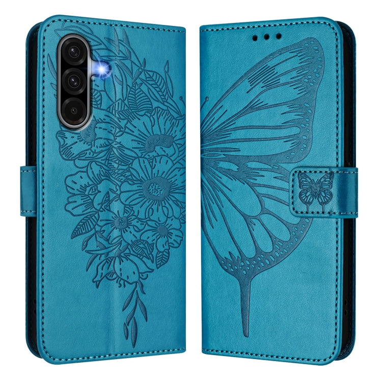 For Samsung Galaxy A56 5G Global Embossed Butterfly Leather Phone Case