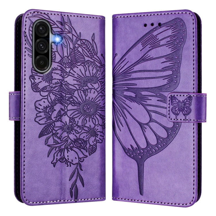 For Samsung Galaxy A56 5G Global Embossed Butterfly Leather Phone Case