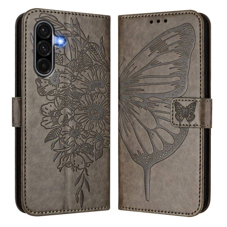 For Samsung Galaxy A56 5G Global Embossed Butterfly Leather Phone Case