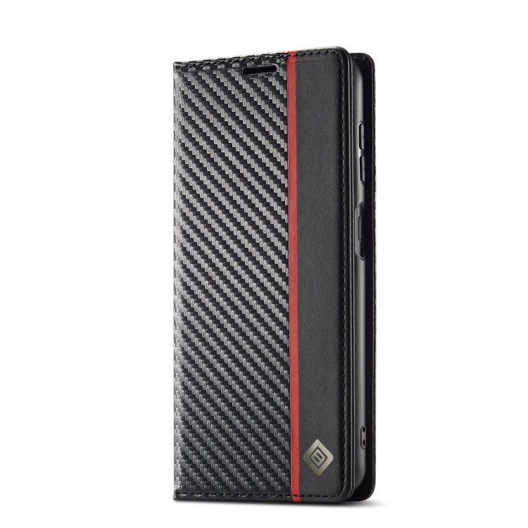 For Samsung Galaxy S24 FE 5G LC.IMEEKE Carbon Fiber Leather Phone Case