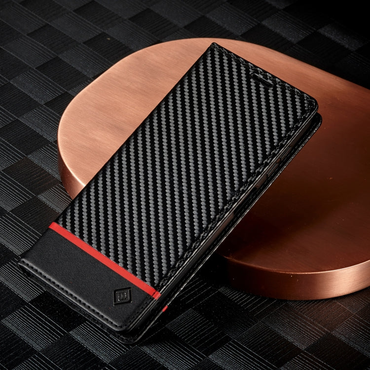 For Samsung Galaxy S24 FE 5G LC.IMEEKE Carbon Fiber Leather Phone Case