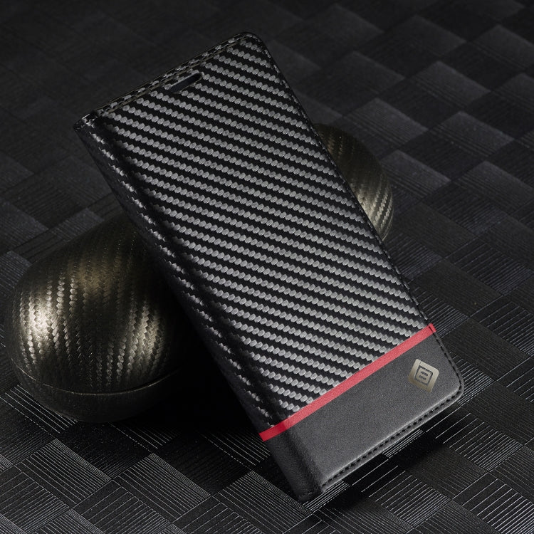 For Samsung Galaxy S25 Ultra 5G LC.IMEEKE Carbon Fiber Leather Phone Case