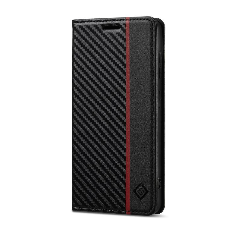 For Samsung Galaxy S26+ 5G LC.IMEEKE Carbon Fiber Leather Phone Case