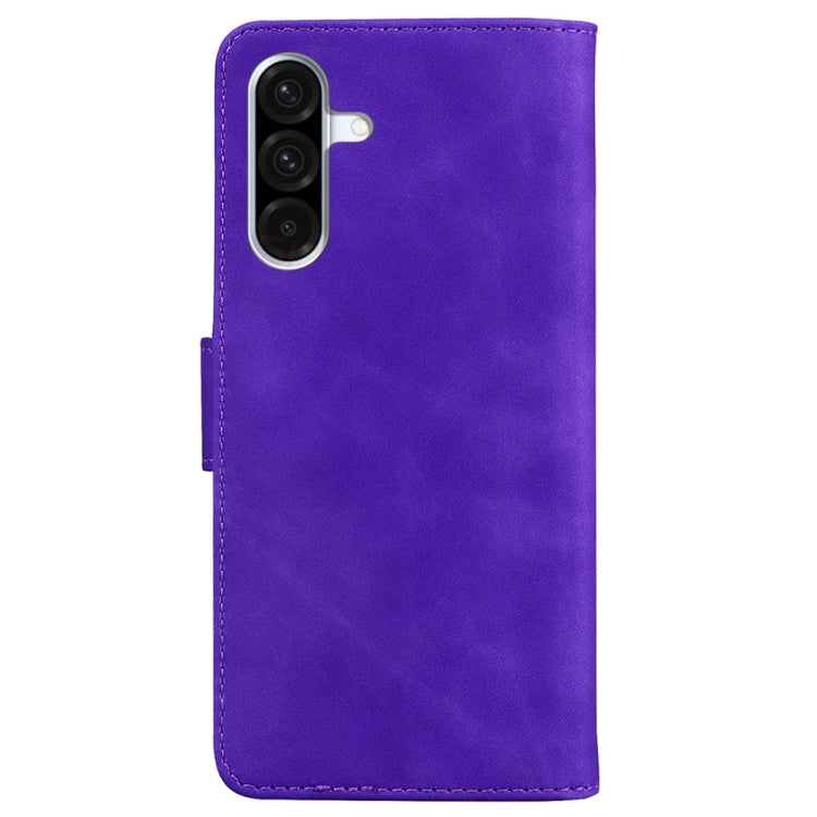 For Galaxy A26 5G Skin Feel Pure Color Flip Leather Phone Case