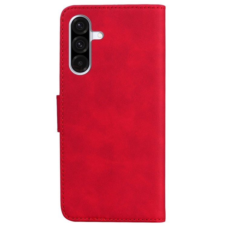 For Galaxy A26 5G Skin Feel Pure Color Flip Leather Phone Case