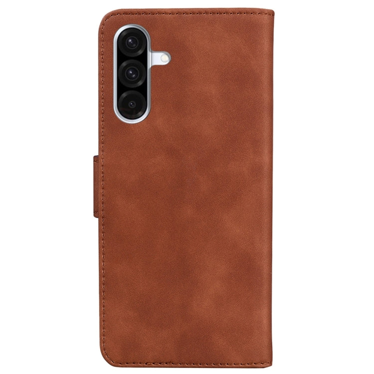 For Galaxy A26 5G Skin Feel Pure Color Flip Leather Phone Case