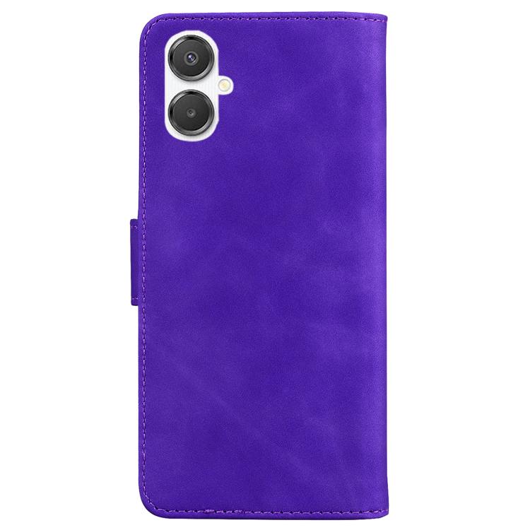 For Galaxy A25 5G / A25e JP Edition Skin Feel Pure Color Flip Leather Phone Case