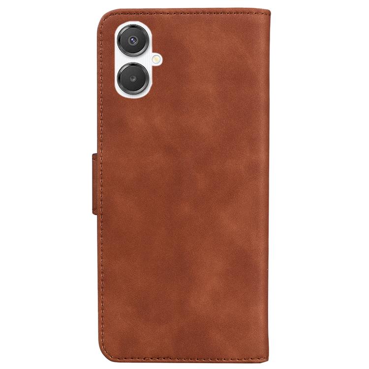 For Galaxy A25 5G / A25e JP Edition Skin Feel Pure Color Flip Leather Phone Case