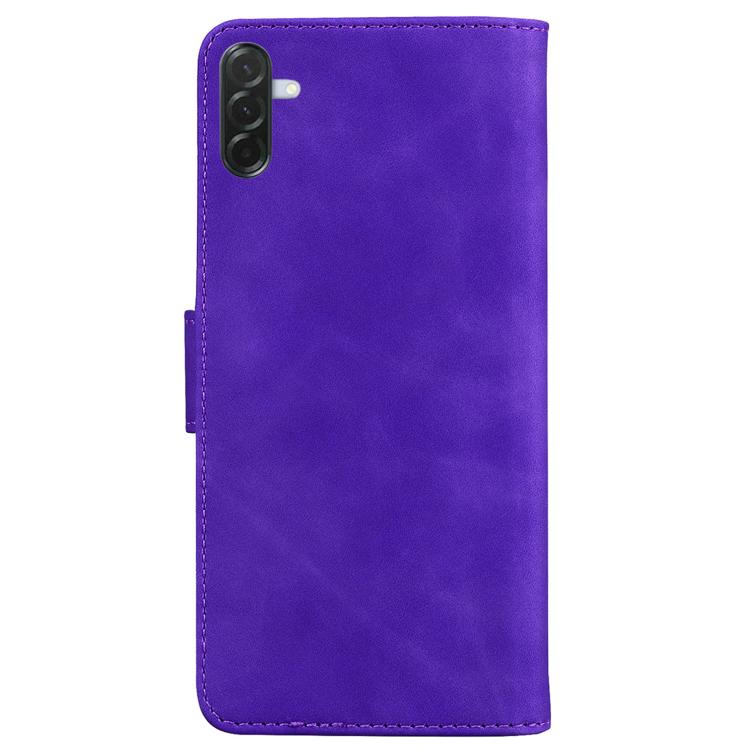 For Galaxy A57 5G Skin Feel Pure Color Flip Leather Phone Case