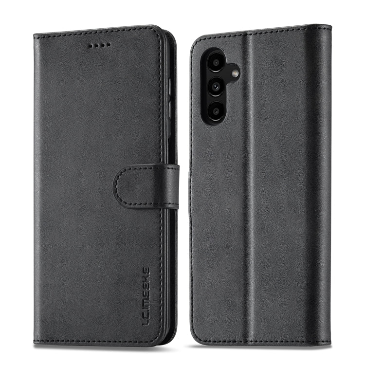 For Samsung Galaxy S24 FE 5G LC.IMEEKE Calf Texture Leather Phone Case