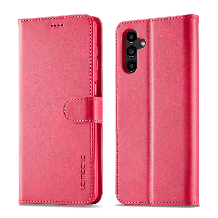 For Samsung Galaxy S24 FE 5G LC.IMEEKE Calf Texture Leather Phone Case