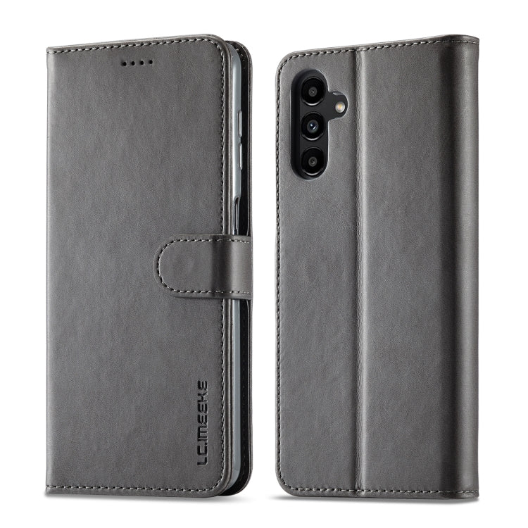 For Samsung Galaxy S24 FE 5G LC.IMEEKE Calf Texture Leather Phone Case