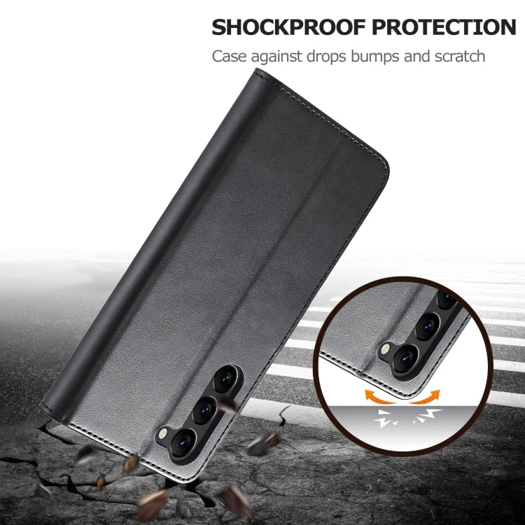 For Samsung Galaxy S25+ 5G LC.IMEEKE Calf Texture Leather Phone Case