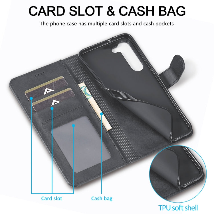 For Samsung Galaxy S25+ 5G LC.IMEEKE Calf Texture Leather Phone Case