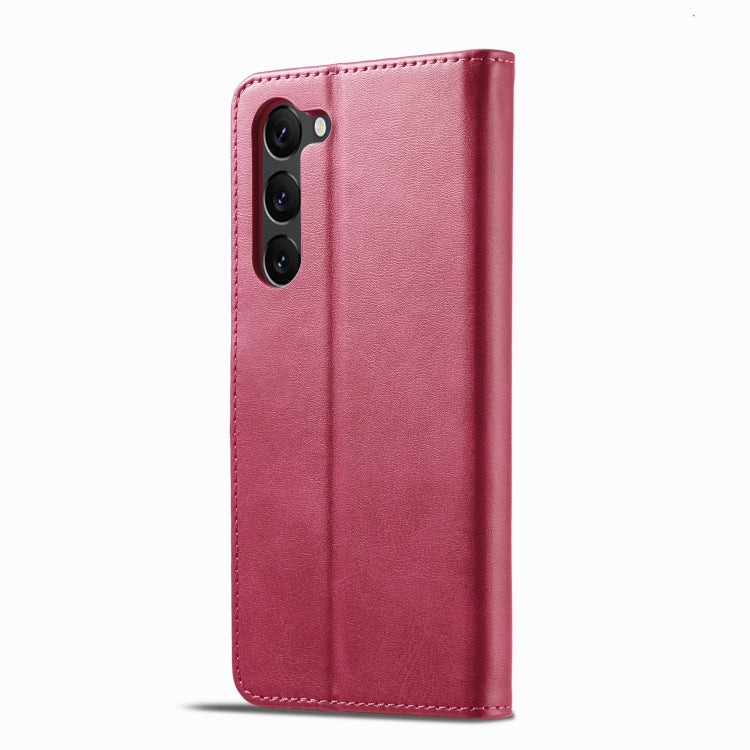 For Samsung Galaxy S25+ 5G LC.IMEEKE Calf Texture Leather Phone Case