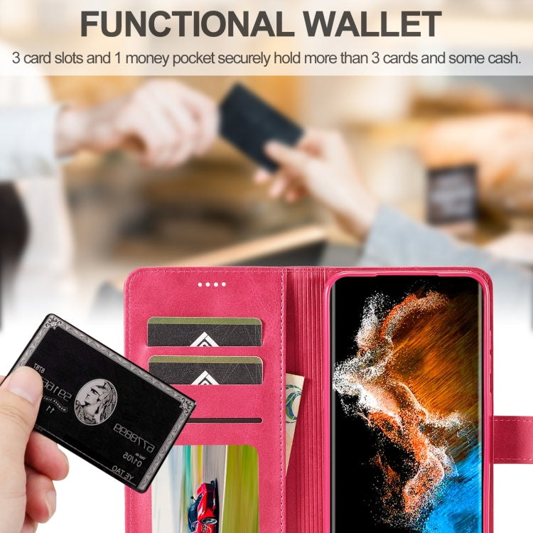For Samsung Galaxy S25+ 5G LC.IMEEKE Calf Texture Leather Phone Case