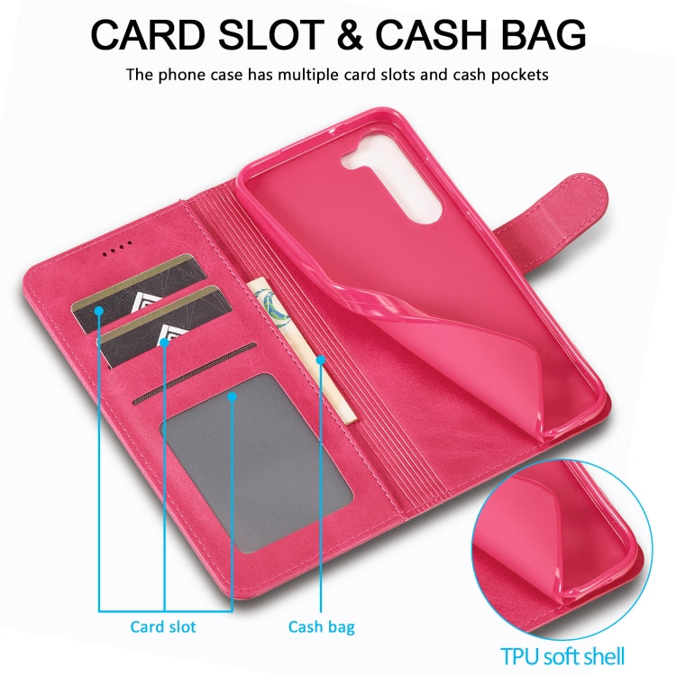 For Samsung Galaxy S25+ 5G LC.IMEEKE Calf Texture Leather Phone Case