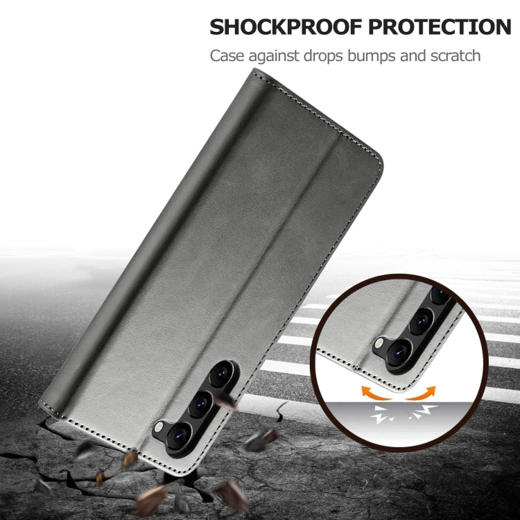 For Samsung Galaxy S25+ 5G LC.IMEEKE Calf Texture Leather Phone Case