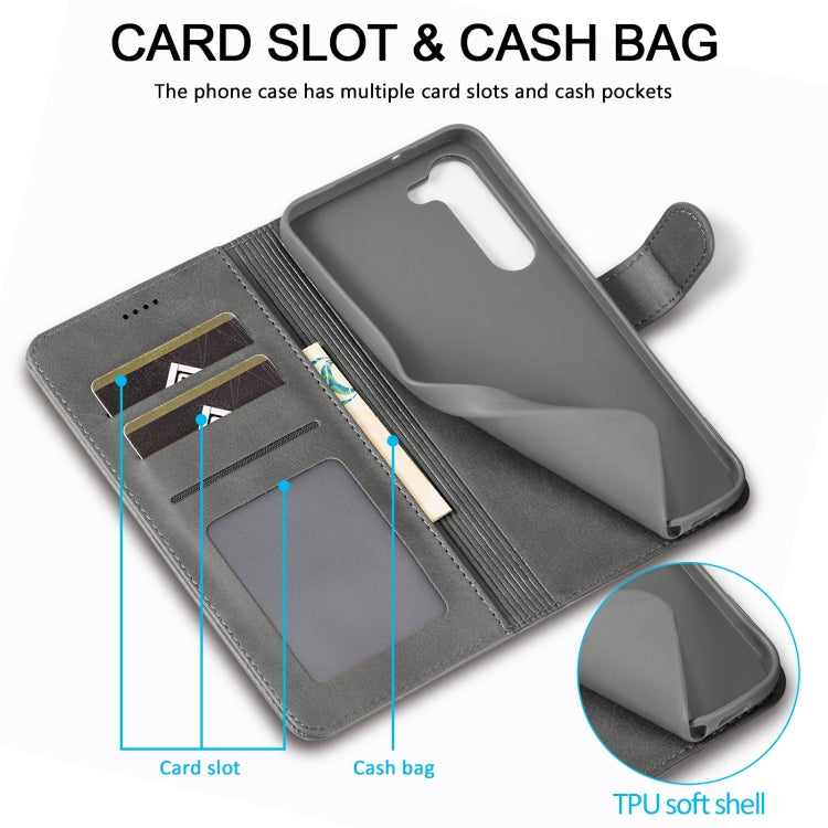 For Samsung Galaxy S25+ 5G LC.IMEEKE Calf Texture Leather Phone Case
