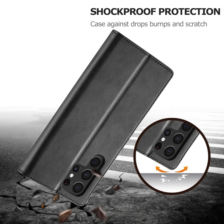 For Samsung Galaxy S25 Ultra 5G LC.IMEEKE Calf Texture Leather Phone Case