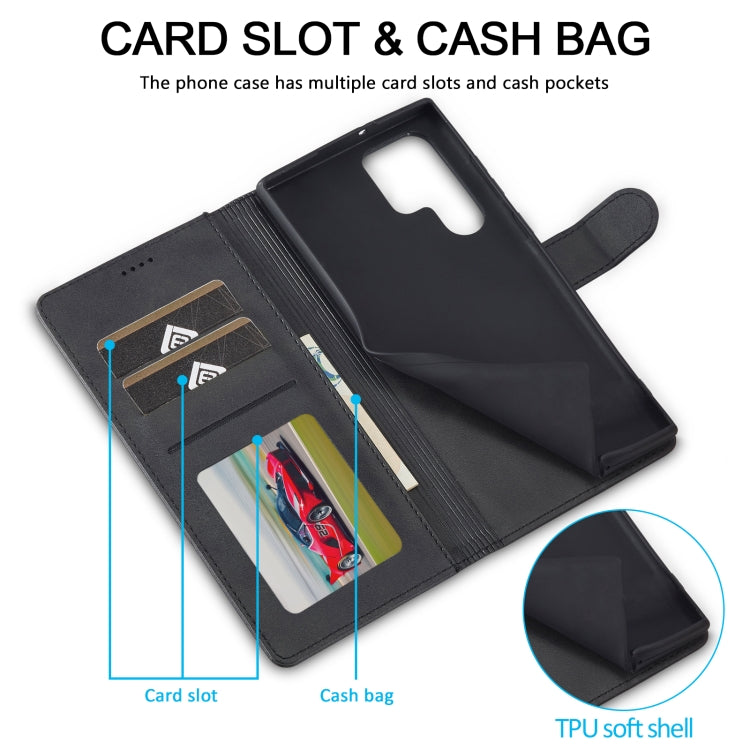 For Samsung Galaxy S25 Ultra 5G LC.IMEEKE Calf Texture Leather Phone Case