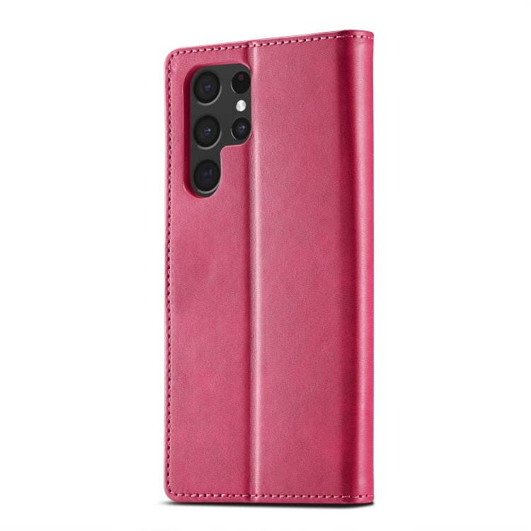 For Samsung Galaxy S25 Ultra 5G LC.IMEEKE Calf Texture Leather Phone Case