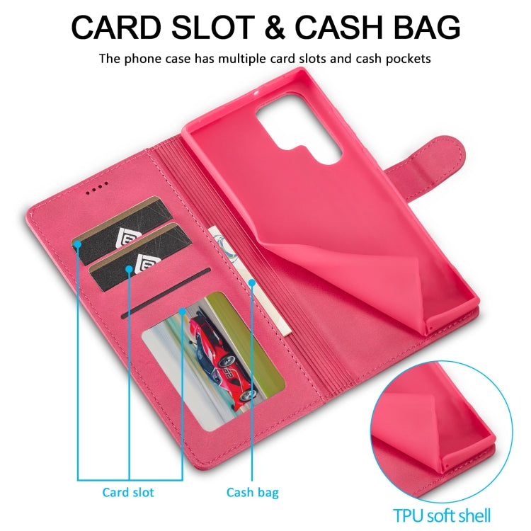For Samsung Galaxy S25 Ultra 5G LC.IMEEKE Calf Texture Leather Phone Case