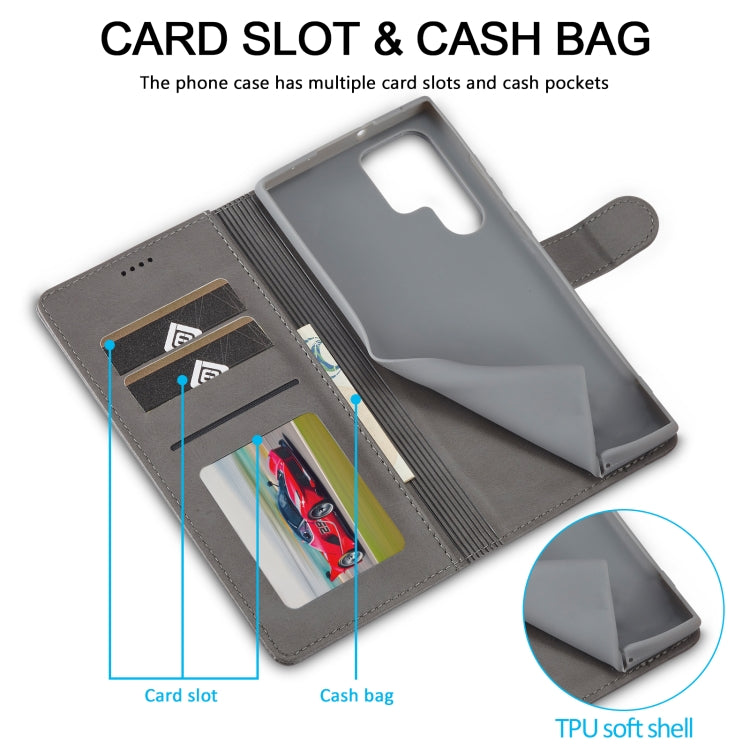 For Samsung Galaxy S25 Ultra 5G LC.IMEEKE Calf Texture Leather Phone Case