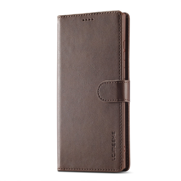For Samsung Galaxy S25 Ultra 5G LC.IMEEKE Calf Texture Leather Phone Case