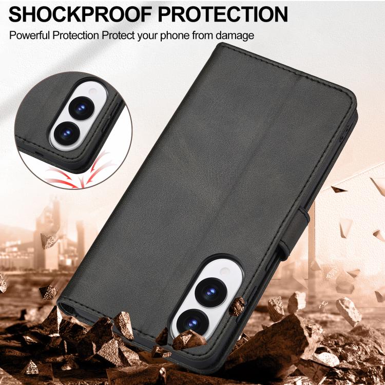 For Samsung Galaxy S25 Edge 5G LC.IMEEKE Calf Texture Leather Phone Case