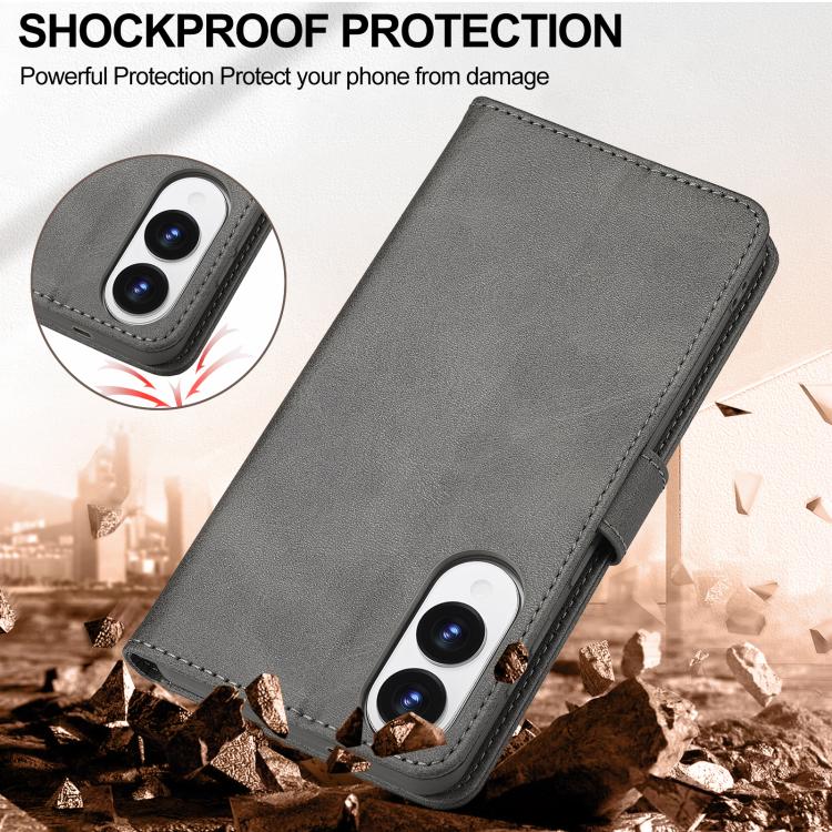 For Samsung Galaxy S25 Edge 5G LC.IMEEKE Calf Texture Leather Phone Case