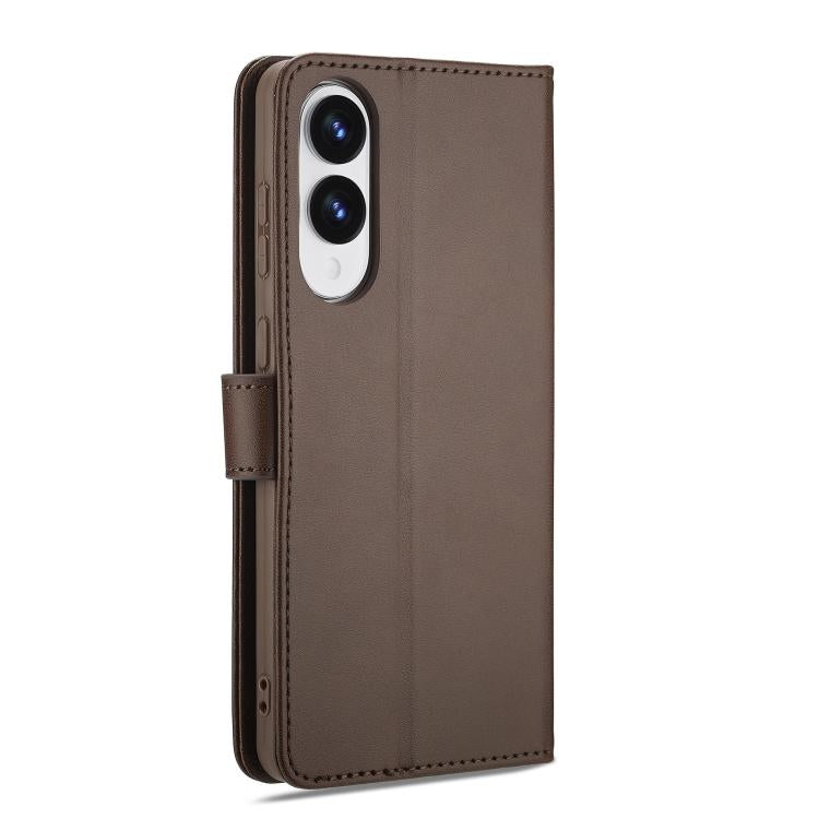 For Samsung Galaxy S25 Edge 5G LC.IMEEKE Calf Texture Leather Phone Case