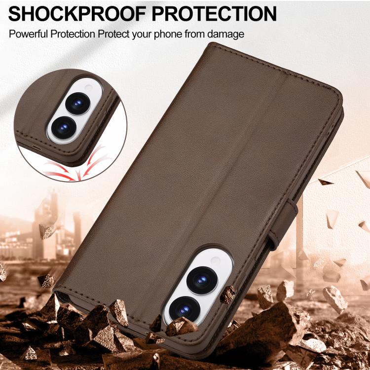 For Samsung Galaxy S25 Edge 5G LC.IMEEKE Calf Texture Leather Phone Case