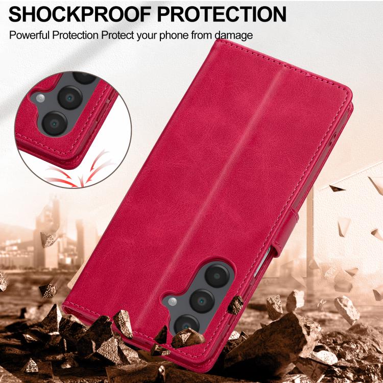 For Samsung Galaxy S25 FE 5G LC.IMEEKE Calf Texture Leather Phone Case