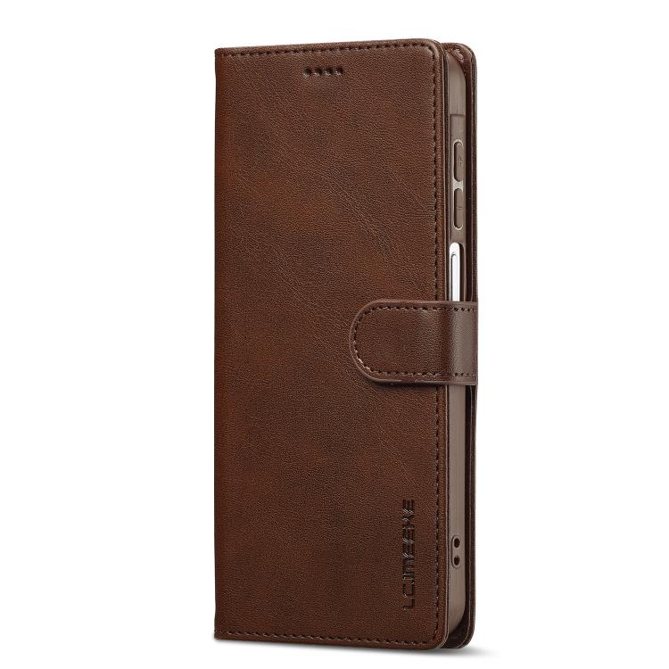 For Samsung Galaxy S25 FE 5G LC.IMEEKE Calf Texture Leather Phone Case