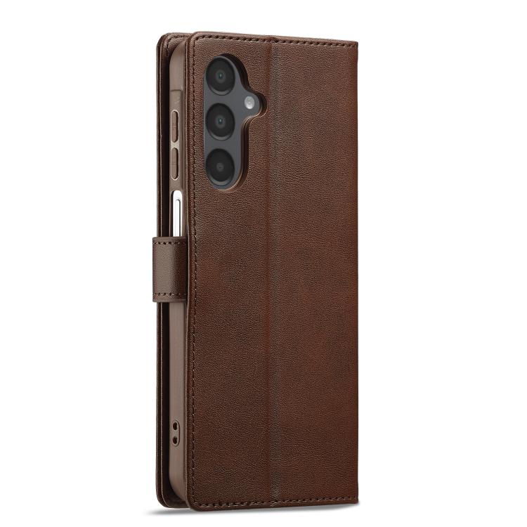 For Samsung Galaxy S25 FE 5G LC.IMEEKE Calf Texture Leather Phone Case