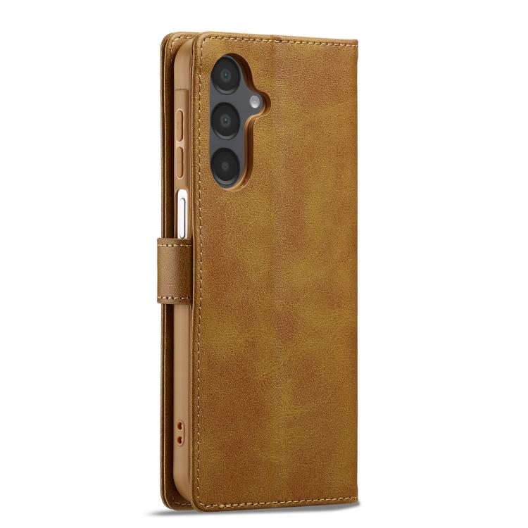 For Samsung Galaxy S25 FE 5G LC.IMEEKE Calf Texture Leather Phone Case