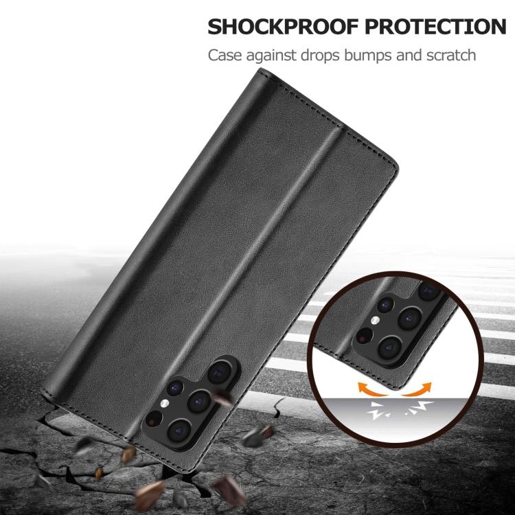 For Samsung Galaxy S26 Ultra 5G LC.IMEEKE Calf Texture Leather Phone Case