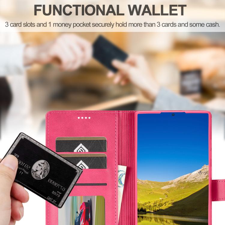 For Samsung Galaxy S26 Ultra 5G LC.IMEEKE Calf Texture Leather Phone Case