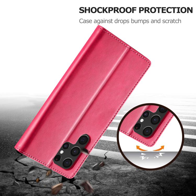 For Samsung Galaxy S26 Ultra 5G LC.IMEEKE Calf Texture Leather Phone Case