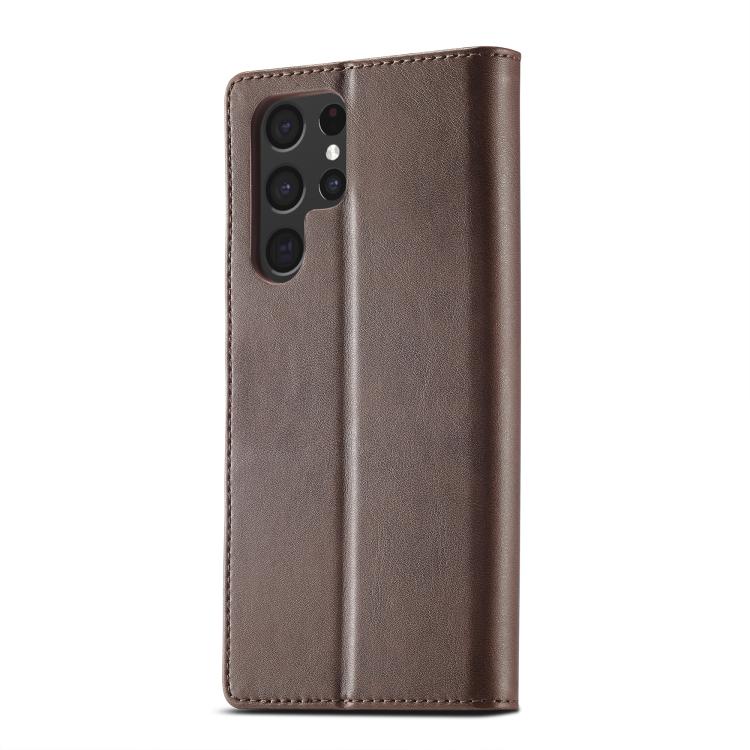 For Samsung Galaxy S26 Ultra 5G LC.IMEEKE Calf Texture Leather Phone Case