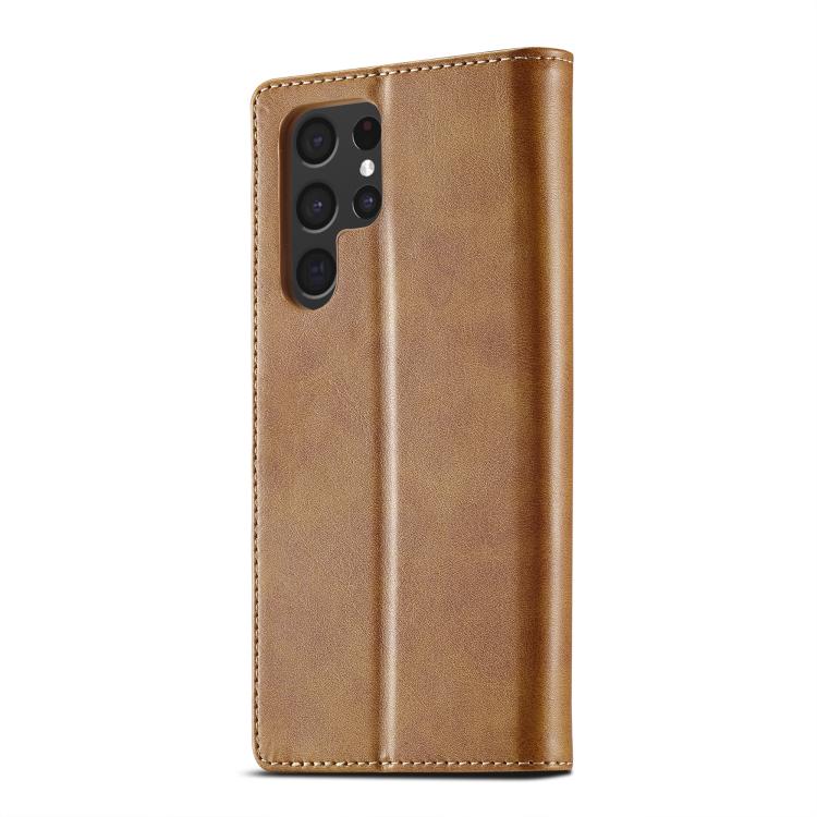 For Samsung Galaxy S26 Ultra 5G LC.IMEEKE Calf Texture Leather Phone Case
