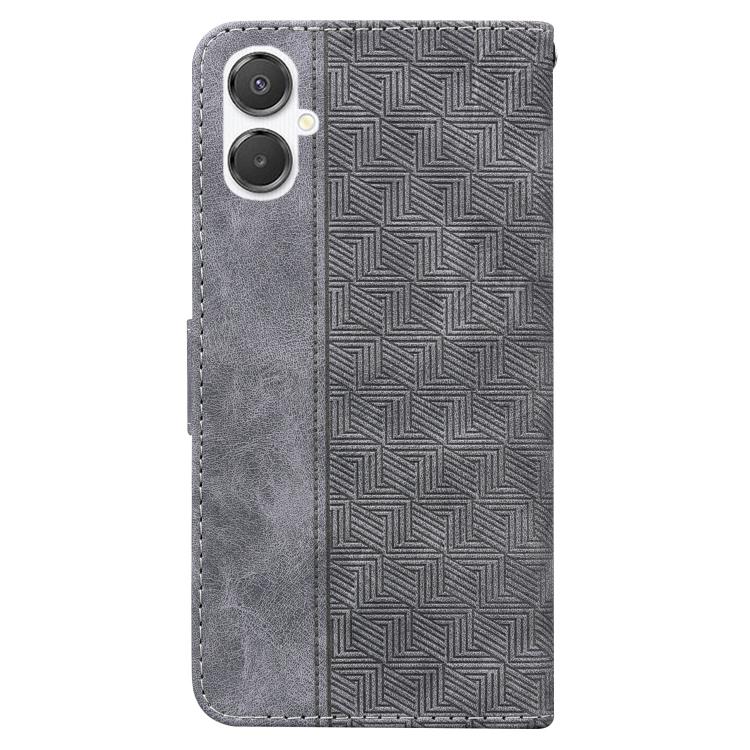 For Samsung Galaxy A25 5G / A25e JP Edition Geometric Embossed Leather Phone Case