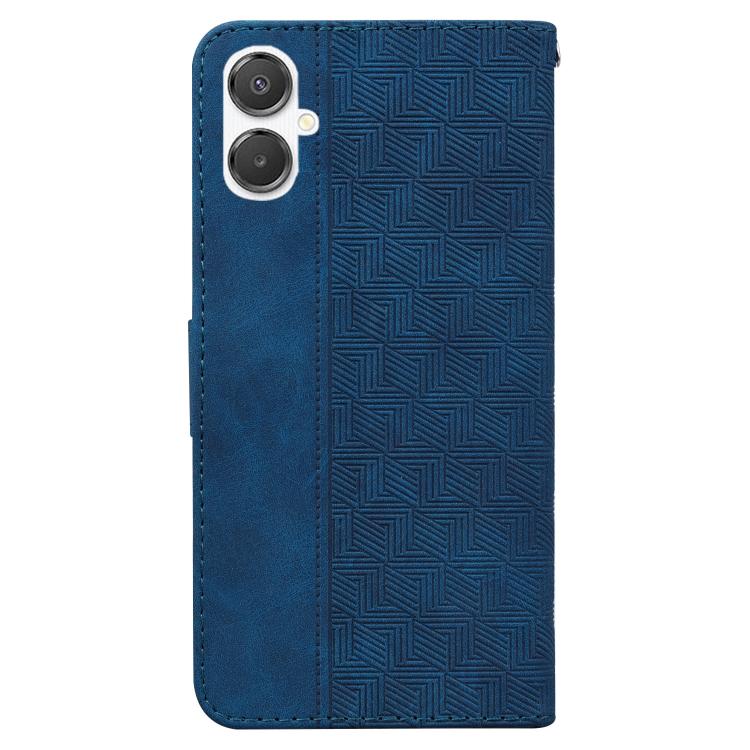 For Samsung Galaxy A25 5G / A25e JP Edition Geometric Embossed Leather Phone Case