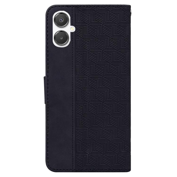 For Samsung Galaxy A25 5G / A25e JP Edition Geometric Embossed Leather Phone Case