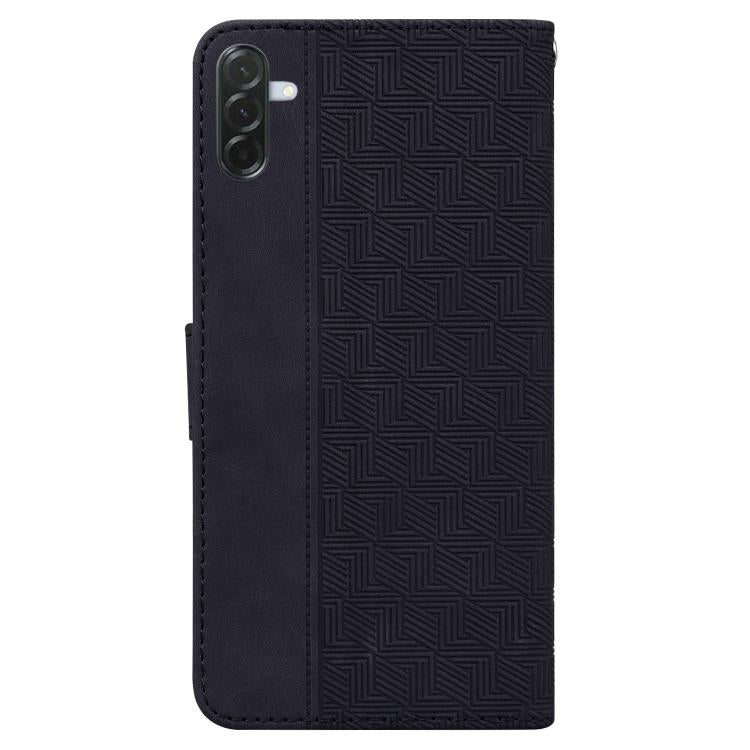 For Samsung Galaxy A57 5G Geometric Embossed Leather Phone Case