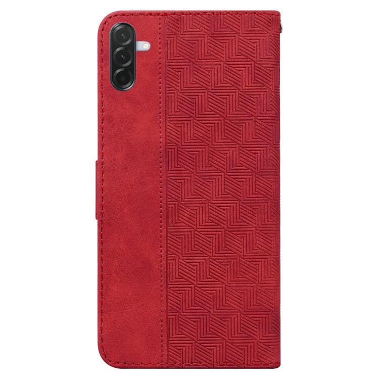 For Samsung Galaxy A37 5G / A36 5G Geometric Embossed Leather Phone Case